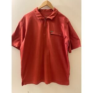 Columbia Mens Size‎ Large Short Sleeve Polo Shirt 1/4 Zip Shirt Active Outdoors